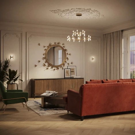 Подвесная люстра ярусная Maytoni Arana MOD401PL-L108BS3K (LED, 220V, на тросе)