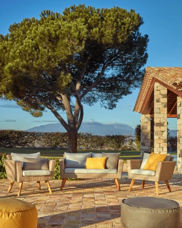 Пуфик La Forma (ex Julia Grup) Nedra (Горчичный,Желтый/ Пенополистирол) 82602