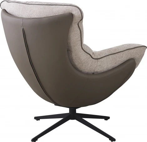 Кресло HUG латте, экокожа, шенилл Bradexhome арт.FR 1011