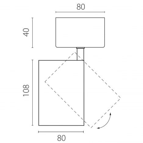 Спот накладной LED 30W с накладной чашей Lightstar Alta Base A5347SO