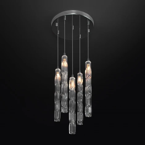 Подвесной светильник Eurosvet Lynn 50381/5 хром (220V, на проводе)