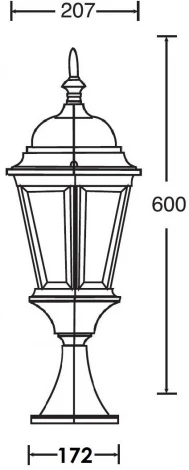 Наземный фонарь Oasis Light ASTORIA 2 91404L Gw (220V, IP44)
