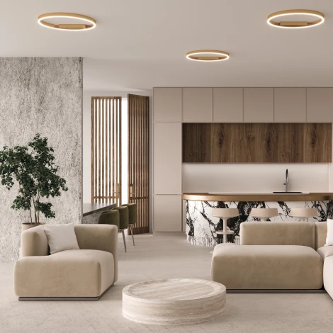 Потолочный светильник круглый светодиодный Rim MOD058CL-L35BSK Maytoni (220V, кольцо)