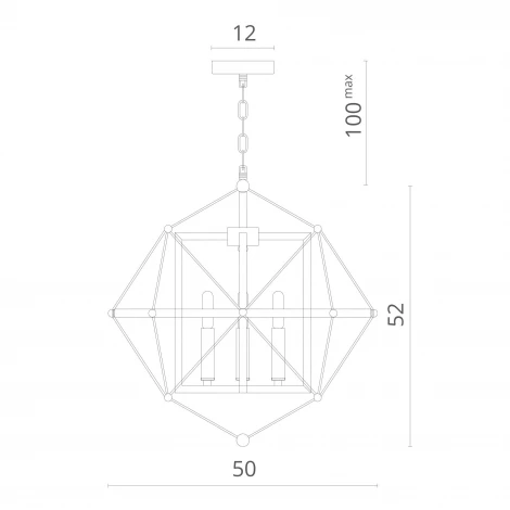 Подвесной светильник Divinare Odin 2540/04 SP-4