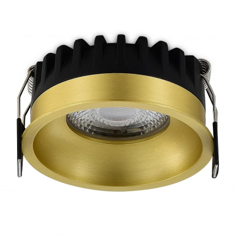 Встраиваемый светильник Donolux Crater DL20761R10W1Br 10W 874Lm 3000K матовая латунь