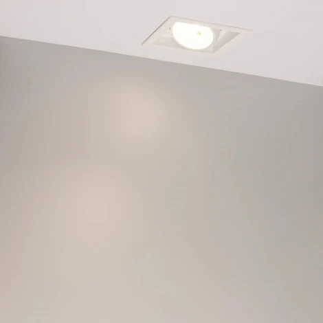 Встраиваемый светильник светодиодный MS-VORTEX-BUILT-S140x140-30W Warm3000 (WH-WH, 17 deg, 230V) (Arlight, IP20 Металл) 057920