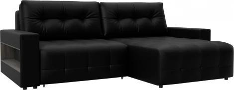 Диван угловой с полками Лига-053 НПБ Лига Диванов (Экокожа) арт.128943