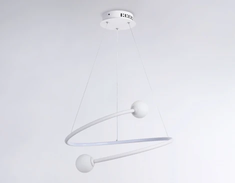 Подвесной светодиодный светильник Ambrella Comfort FL66291 (регулировка яркости, 220V, пульт управления, на тросе, шарики)