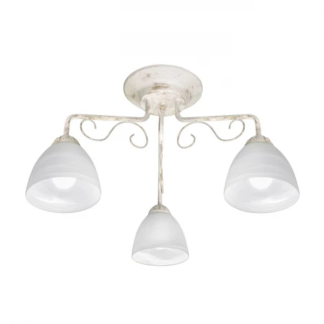 Люстра потолочная Day&Night, 3 плафона, белый с золотом