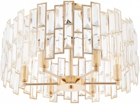 Потолочная люстра хрустальная на штанге Arte Milano Sorrento-3209 373209/6/80/480 GD (220V)