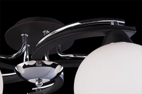 Потолочная люстра Eurosvet 9654 9654/5 хром/венге (220V, шарики)