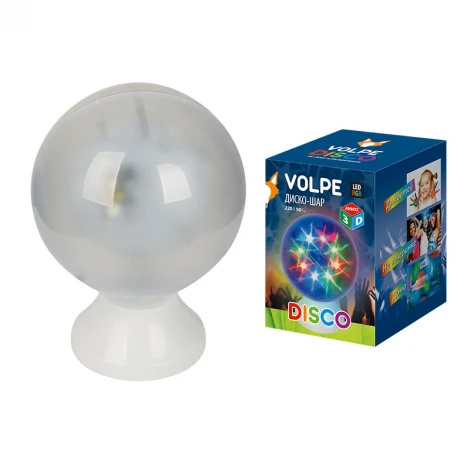 Светодиодный светильник Свечение 3D звёзды Volpe ULI-Q307 ULI-Q307 4,5W/RGB WHITE ДИСКО ШАР 3D