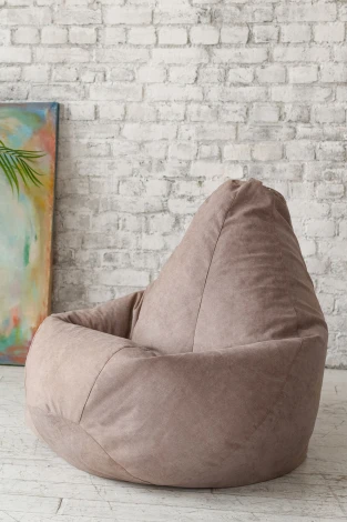 Кресло мешок Dreambag Груша Бежевый Велюр (L, Классический) 5022611