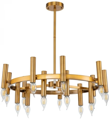 Потолочная люстра большая на штанге Leonardo 2156/05/15P Stilfort (220V, свеча)