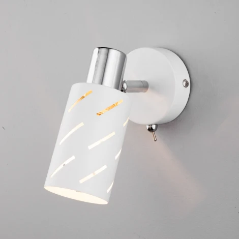 Спот Eurosvet Fente 20090/1 белый/хром (220V, выключатель)