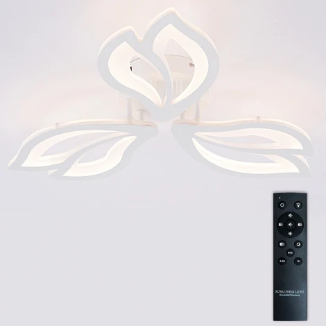 Потолочная люстра светодиодная с пультом ДУ 66W, белый, LED Natali Kovaltseva Fortuna LED LAMPS 81107/2C