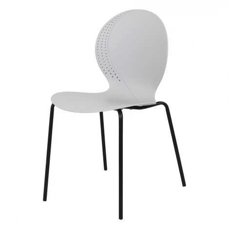 Стул Wave серый с черными ножками FR 1065