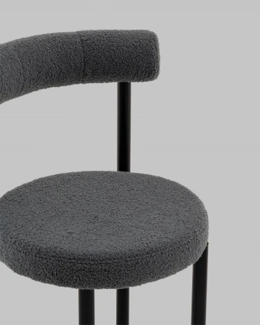 Стул обеденный Флорео букле темно-серый Stool Group арт.УТ000041335