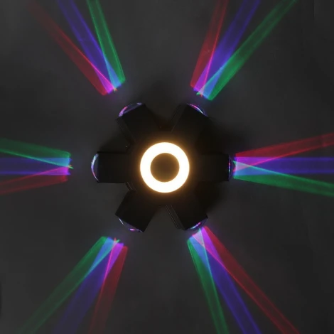 Архитектурная подсветка светодиодная Reluce 08231-9.2-007U LED4W+6*3W RGB BK (220V, IP44)