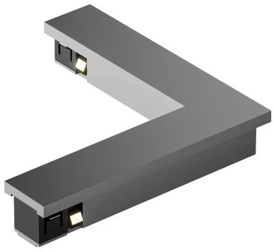 Коннектор для трека Denkirs Shine Base TR5723-DN 90° потолок-потолок, темный никель (48V)
