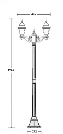 Наземный фонарь Oasis Light QUADRO S 79908SA Gb