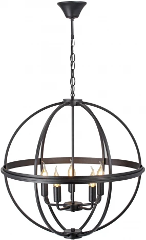 Подвесная люстра Vitaluce V3002-1/5 (220V, на цепи, шар, клетка)