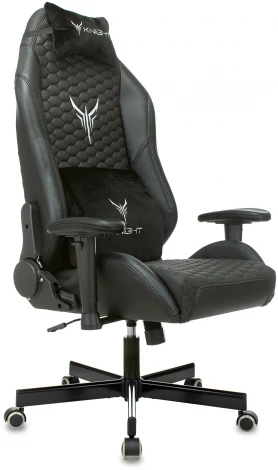 Кресло игровое Knight Neon черный соты эко.кожа с подголов. крестовина металл