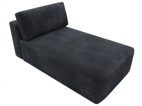 Модуль канапе Лига-060 НПБ (ЛДСП,Брус,Фанера,Велюр/Темно-серый) Лига Диванов 129554