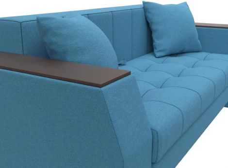 Диван прямой Атлант мини (Голубой/Рогожка) Лига Диванов арт.123268