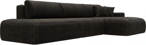 Диван угловой Лига-036 НПБ Модерн Лонг правый угол Лига Диванов (Велюр) арт.127748