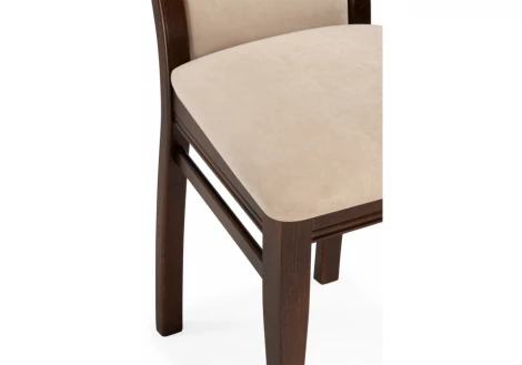 Стул деревянный Давиано велюр тедди 008 / орех темный 639334