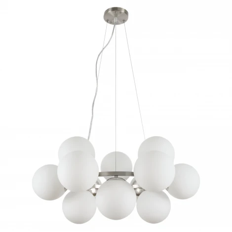 Подвесная люстра MyFar Aerton MR1947-12P (220V, на тросе, шарики, молекулы)