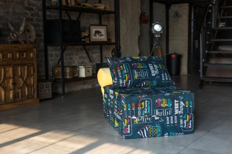 Бескаркасный диван Dreambag PuzzleBag Ice Cream L 4819700