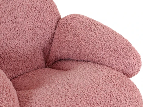 Кресло Flemming Wood ОГОГО Обстановочка! (Мех/Розовый) арт.920349