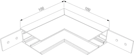Коннектор угловой Slim Magnetic 85091/00