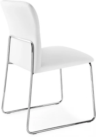 Стул FRIDA CB/1806-SK  MT.P77 CHROMED/  SKUBA S92 OPTIC WHITE, M-City