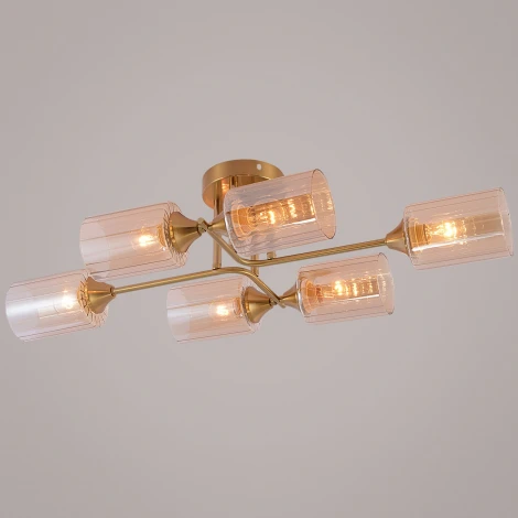 Потолочная люстра на штанге Reluce 19610-0.3-06 COPPER