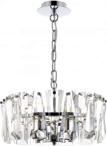 Подвесная люстра Maytoni Puntes MOD043PL-04CH (220V, хрусталь, на цепи, круглые)