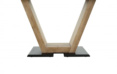 Стол Торонто 140, Черный с чёрным стеклом/Ель умбра, черный Аврора Торонто 102021