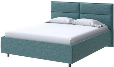 PROxSON Кровать Pado без основания (Ткань: Велюр Gratta 5 Морская лагуна) 180x190