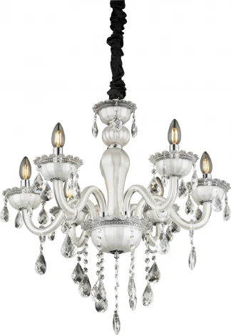 Подвесная люстра Globo Teejay 64118-6 (220V, на цепи, подсвечник, свеча)