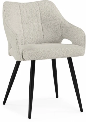 Стул на металлокаркасе Woodville Hera beige / black арт.15844
