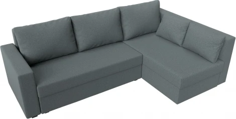 Диван угловой Мансберг правый угол (Серый/Рогожка) Лига Диванов арт.121538