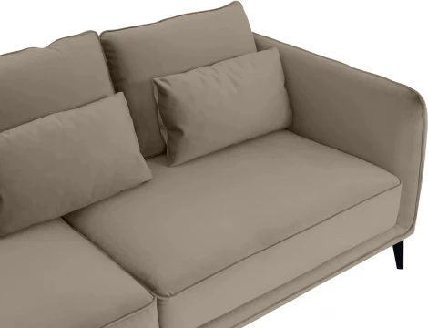 Диван Amsterdam трехместный ОГОГО (арт.583331), (Ткань/Бежевый)