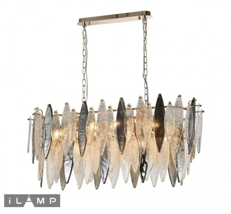 Подвесная люстра каскадная iLamp Dolce P2543-10 GD (220V, на цепи)