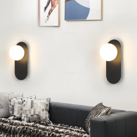 Настенный светильник (бра) Fast Black ImperiumLoft Fast01 (206143-26) (220V, шар)