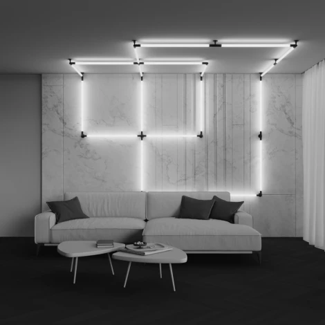 Трековый светильник модульный низковольтный LED 13W 24V Maytoni Larc C148CL-L900-13W3K-B