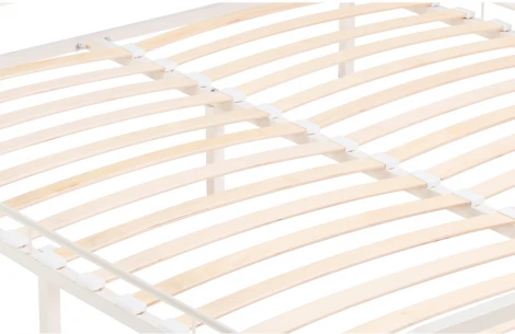 Двуспальная кровать Woodville Рейк 160х200 белая 403028