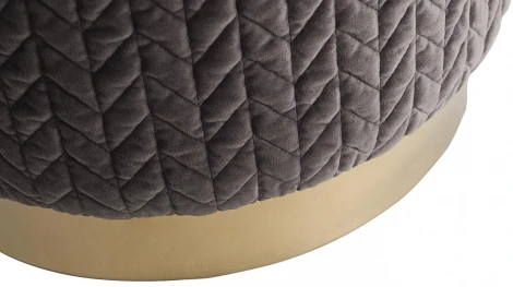 Пуфик Garda Decor GY-BEN8143GOLD-DG (Золото/Серый)
