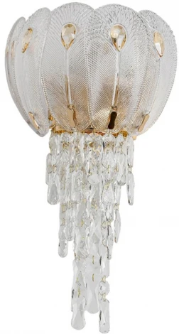 Бра Odeon Light Paroti 5048/4W 519 золото/прозрачный/янтарный/металл/хрусталь/стекло G9 4*40W